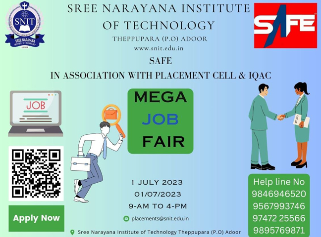 mega job fair at SNIT
